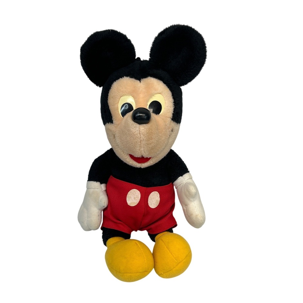 Vintage 80s Playskool Mickey Mouse Red‎ Pants Mickey 16" Plush Toy